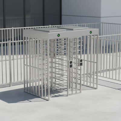 304 Stainless Steel Full Height Turnstile Gate with 5 Million Cycles and 620mm Channel Width for Secure Access Control