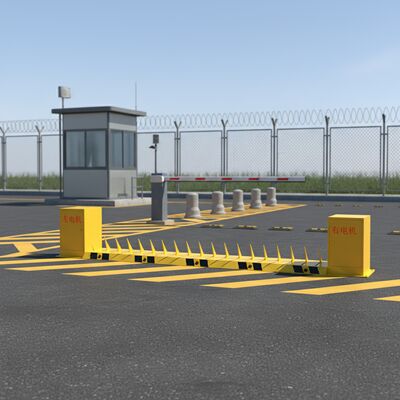 High Security 380V IP67 Tyre Killer Spike Barrier with 150mm Spike Height for Vehicle Access Control