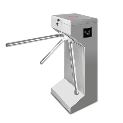 Security Vertical Turnstile Gate Designed to Support Biometric and Card Reader Systems for Enhanced Security and User Convenience