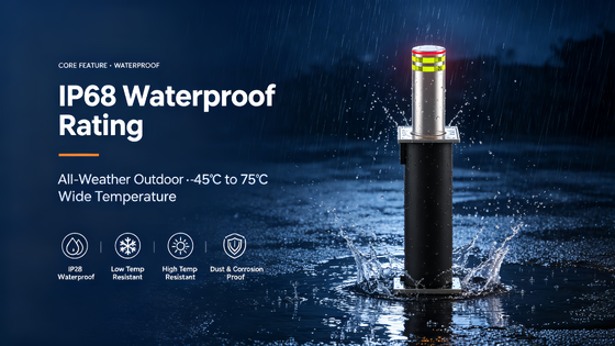 Heavy Duty Automatic Rising Bollards Designed for Access Control and Enhanced Security in Urban Environments