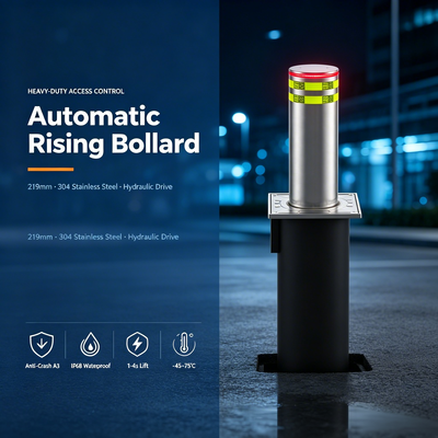 Retractable High Security Bollard System Offering Flexible Access Control and Enhanced Safety Measures for Public Spaces