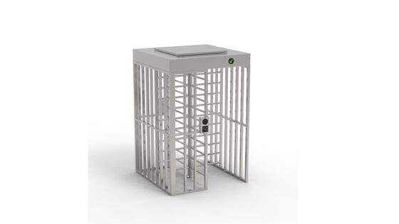 Durable 304 Stainless Steel Full Height Turnstile Gate with 5 Million Cycles and 620mm Channel Width for Secure Access Control