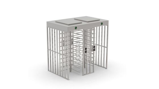 304 Stainless Steel Full Height Turnstile Gate with 5 Million Cycles and 620mm Channel Width for Secure Pedestrian Access Control