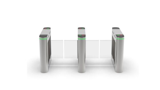 Small Swing Glass Security Turnstile Gate 220V 50Hz One Way Two Way