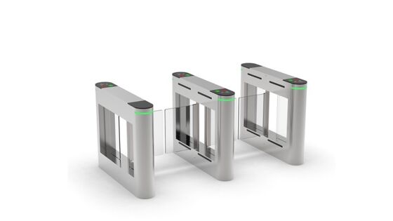Small Swing Glass Security Turnstile Gate 220V 50Hz One Way Two Way