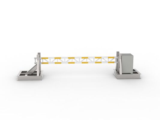 High Security Rising Arm Barrier with K4 Impact Resistance Hydraulic Drive and ISO 22343-2023 Compliance