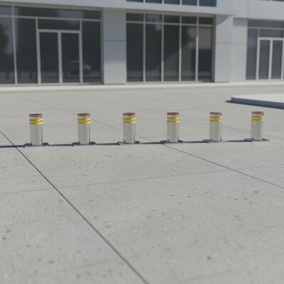 219mm Diameter Automatic Rising Bollards with 304 Stainless Steel Construction and 220V Voltage