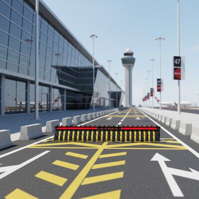 PLC Controlled Road Blocker System with 220 Ton Capacity and Electro-Hydraulic Drive for Secure Vehicle Access Control