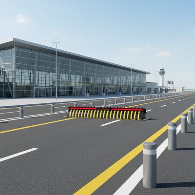 PLC Controlled Road Blocker System with 220 Ton Capacity and Electro-Hydraulic Drive for Secure Vehicle Access Control