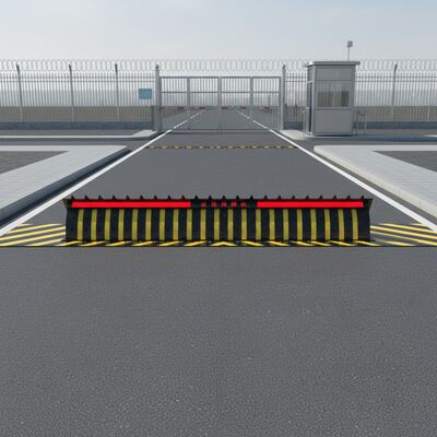 PLC Controlled Road Blocker System with 220 Ton Capacity and Electro-Hydraulic Drive for Secure Vehicle Access Control