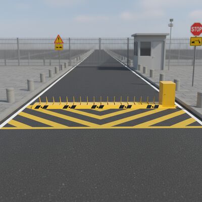 380V IP67 Waterproof Tyre Killer with 150mm Spike Height for Secure Vehicle Access Control