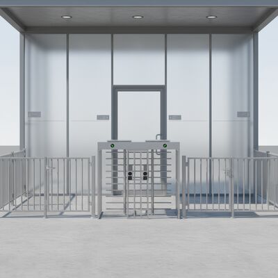 full height turnstile gate,turnstile full height,Full Height Turnstiles Revolving Door System