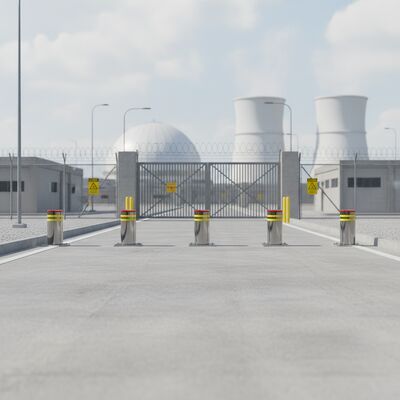 Remote Control PAS68 Crash Barrier Gate, K8 Anti-Ram Design for Vehicle Security Indoor/Outdoor Use