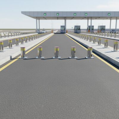 Remote Control PAS68 Crash Barrier Gate, K8 Anti-Ram Design for Vehicle Security Indoor/Outdoor Use