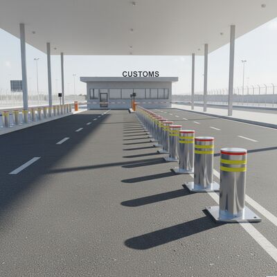 Remote Control PAS68 Crash Barrier Gate, K8 Anti-Ram Design for Vehicle Security Indoor/Outdoor Use