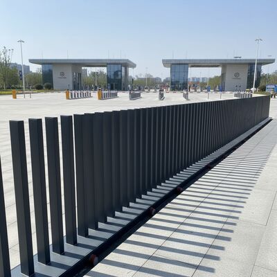 Fancy Fence Gate robust automatic rising bollard system providing security and convenient remote operation for parking facilities