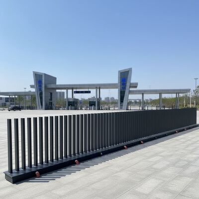 Fancy Fence Gate robust automatic rising bollard system providing security and convenient remote operation for parking facilities