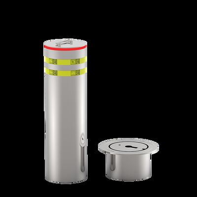 219mm Stainless stell fixed removable manual lift bollard for road traffic safety