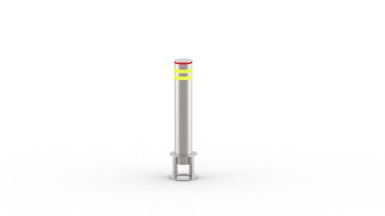 219mm Stainless stell fixed removable manual lift bollard for road traffic safety