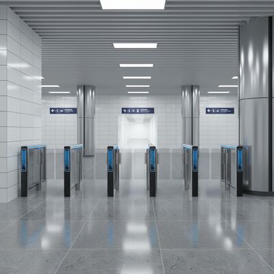 304 Stainless Steel Swing Barrier with Electromechanical Anti-Collision and 5 Million Cycles Durability