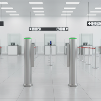 Security Turnstile Gate providing access control solution for secure entry management in commercial industrial and public facilities