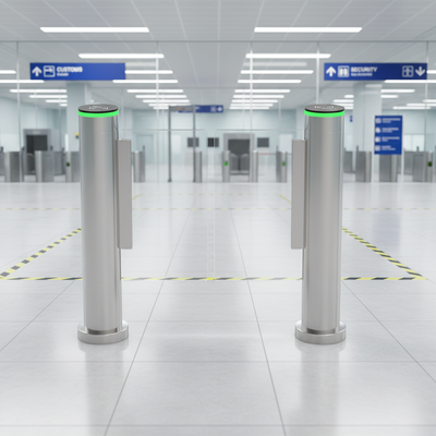Security Turnstile Gate providing access control solution for secure entry management in commercial industrial and public facilities