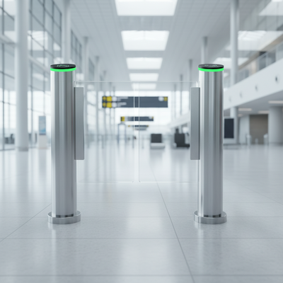 Security Turnstile Gate providing access control solution for secure entry management in commercial industrial and public facilities