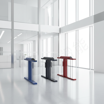 Security Turnstile Gate ideal for high traffic environments offering fast access control and space saving compact design