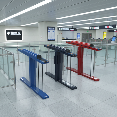 Security Turnstile Gate ideal for high traffic environments offering fast access control and space saving compact design