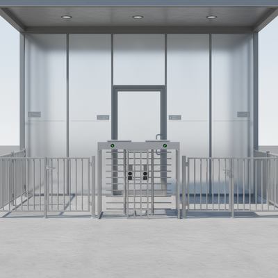 304 Stainless Steel Full Height Turnstile Gate with 5 Million Cycles and 620mm Channel Width for Secure Access Control
