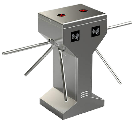 304 Stainless Steel Vertical Three Roller Barrier with RS485 Communication Interface and 30 People/Minute Passing Speed