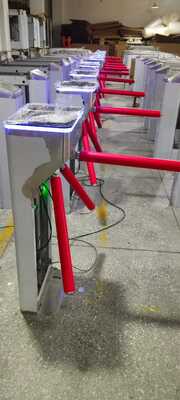 Vertical Three Turnstile Gate with 304 Stainless Steel Construction, RS485 Communication Interface, and 30 People/Minute Passing Speed for Secure Access Control