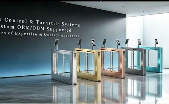 304 Stainless Steel Swing Barrier Turnstile Gate with 5 Million Cycles and 600-900mm Channel Width