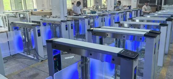 304 Stainless Steel Swing Barrier Turnstile Gate with 5 Million Cycles and 600-900mm Channel Width