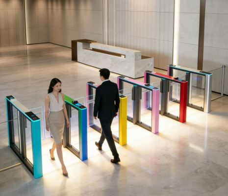 304 Stainless Steel Security Turnstile Gate with 5 Million Cycles and Electromechanical Anti-Collision for Reliable Access Control