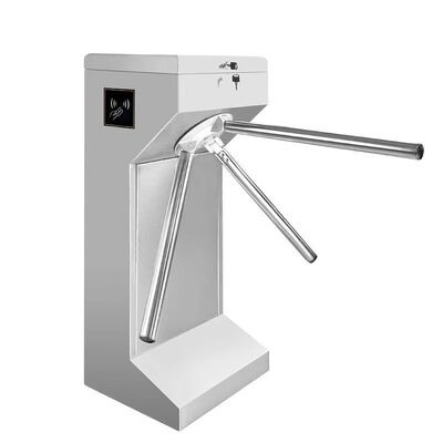 304 Stainless Steel Vertical Three Roller Barrier Turnstile Gate with RS485 Communication and 30 People/Minute Passing Speed