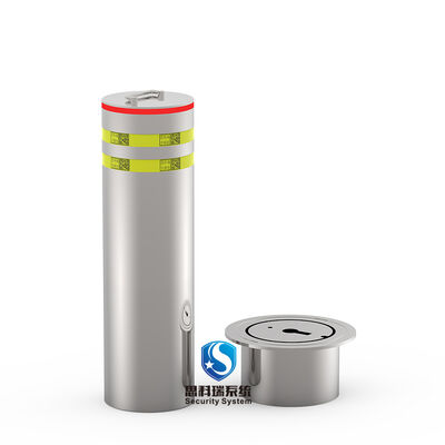 304 Stainless Steel Automatic Rising Bollard with 600mm Height and 220V Voltage for Secure Vehicle Access Control