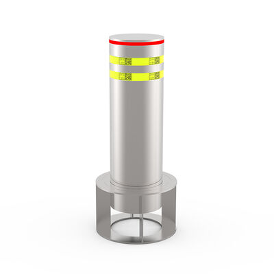 304 Stainless Steel Automatic Rising Bollard with 600mm Height and 220V Voltage for Secure Vehicle Access Control