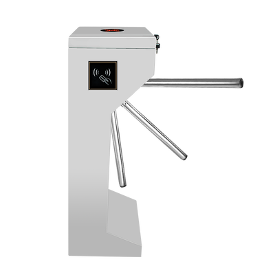 Security Vertical Turnstile Gate Designed to Support Biometric and Card Reader Systems for Enhanced Security and User Convenience