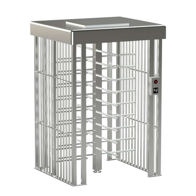 304 Stainless Steel Full Height Turnstile Gate with 5 Million Cycles and 620mm Channel Width for Secure Pedestrian Access