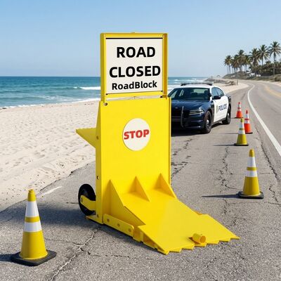 K4 Anti-collision Grade Mobile Vehicle Barrier with High-strength Steel and 60-ton Load Capacity