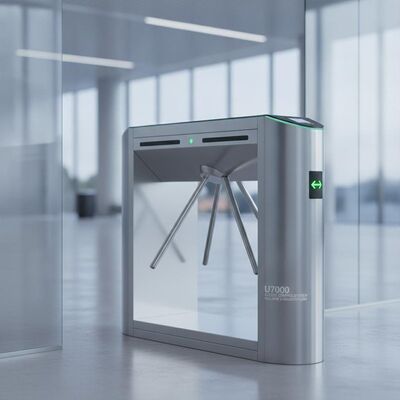 DC24V Solenoid Valve Security Turnstile Gate with Bi-directional Passage and 3 Million Cycles Life
