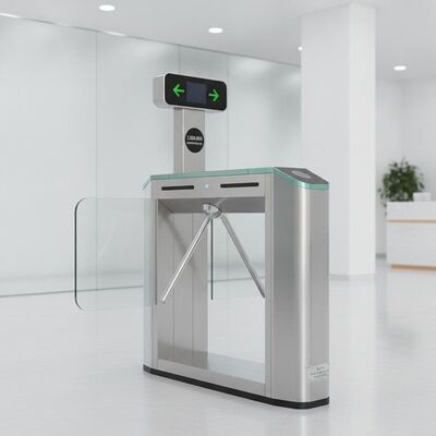 Bi-directional Pass Security Turnstile Gate with 3 Million Times Service Life and 65KG Net Weight for Access Control