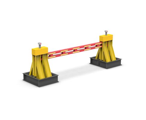 Anti-terrorism and anti-collision parking lot barrier gate