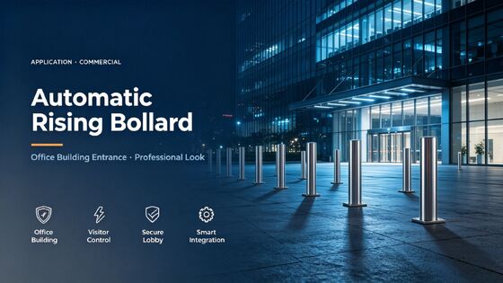Automatic Rising Bollards with SS304/SS316 Optional Material, 20 Tons Load Capacity, and 3s to 6s Adjustable Up Time