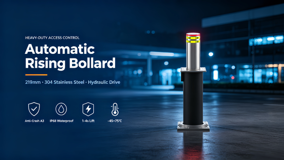Automatic Rising Bollards Suitable for in Urban Areas and Private Properties to Enhance Security and Manage Vehicle Flow