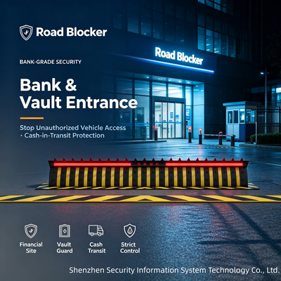 Robust Security Road Blocker Designed with Anti Corrosion Coating Providing Long Lasting Barrier Security and Access Control
