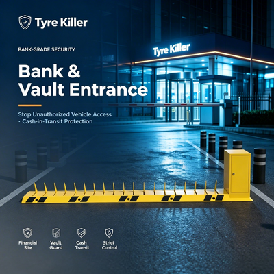 220V IP67 Waterproof Q235 Steel Spike Tyre Killer Road Spike Barrier