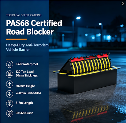 Road Blocker for Perimeter Security Vehicle Access Control and Traffic Management Solutions