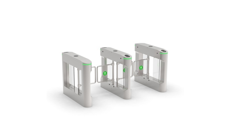 Turn Style Spring Handle 1100mm Slim Waist Swing Turn Style Gates Turnstile Systems